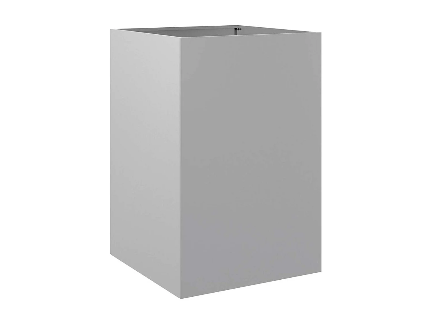 Fioriera argento 52x48x75 cm in acciaio zincato