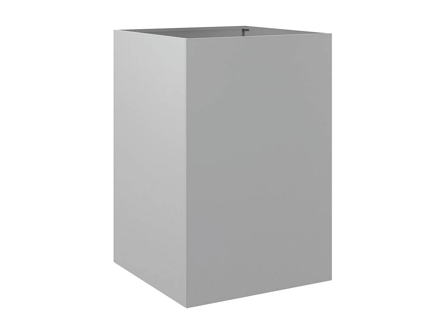 Fioriera argento 52x48x75 cm in acciaio zincato