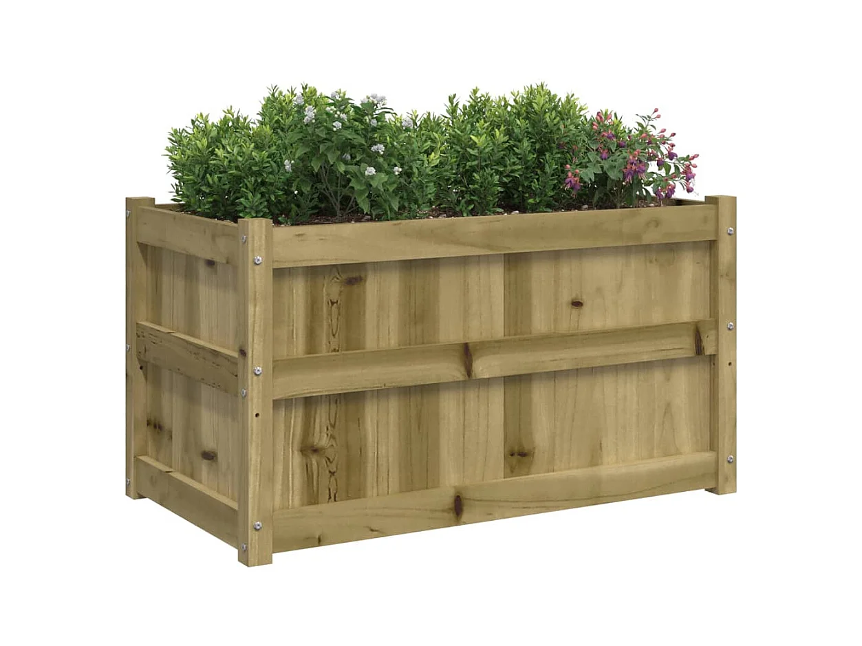 Jardinière d'extérieur 90x50x50 cm bois de pin imprégné