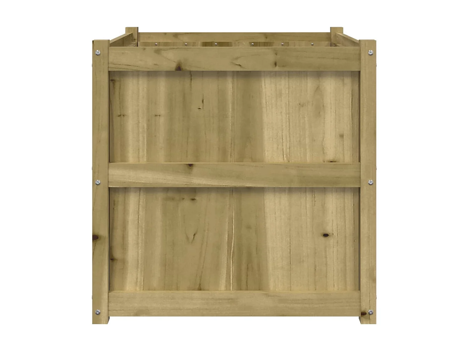 Jardinière d'extérieur 70x70x70 cm bois de pin imprégné