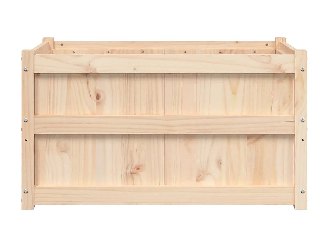 Jardinières 2 pcs bois de pin massif