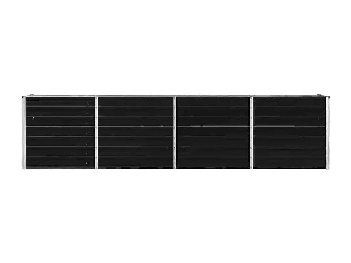 Jardinière 320x40x77 cm Acier galvanisé Anthracite