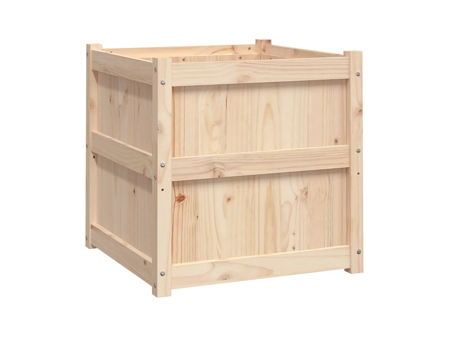 Jardinières 2 pcs bois de pin massif