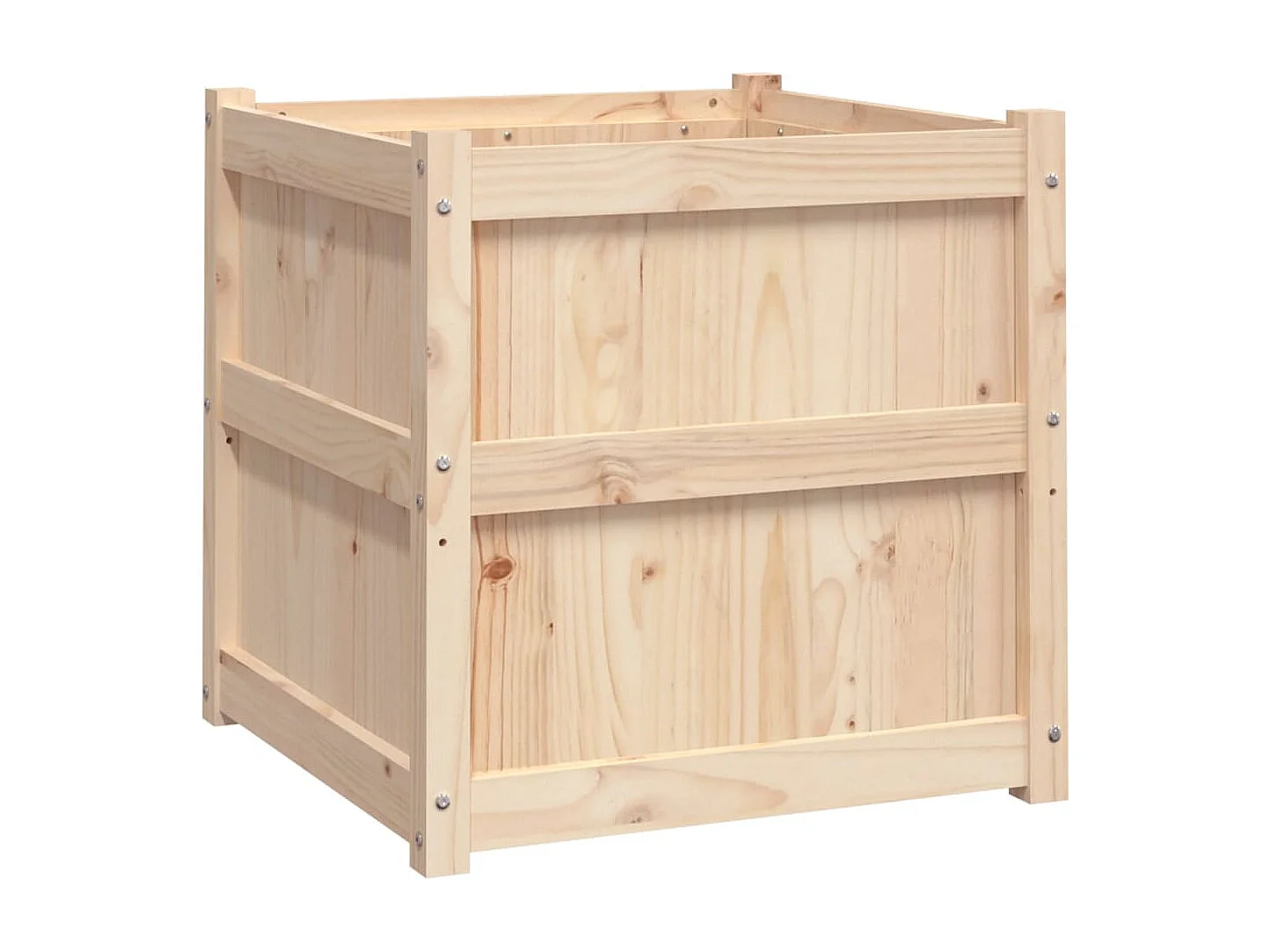 Jardinières 2 pcs bois de pin massif