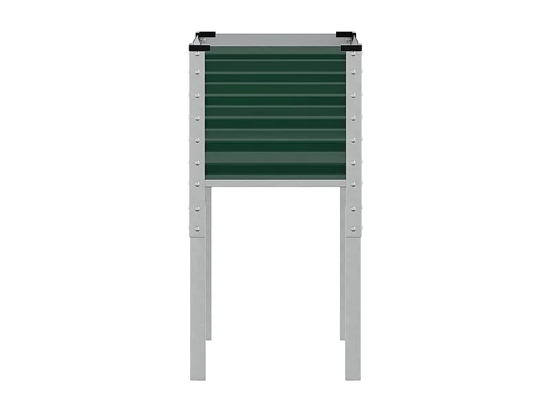 Jardinière vert 45x45x88 cm acier