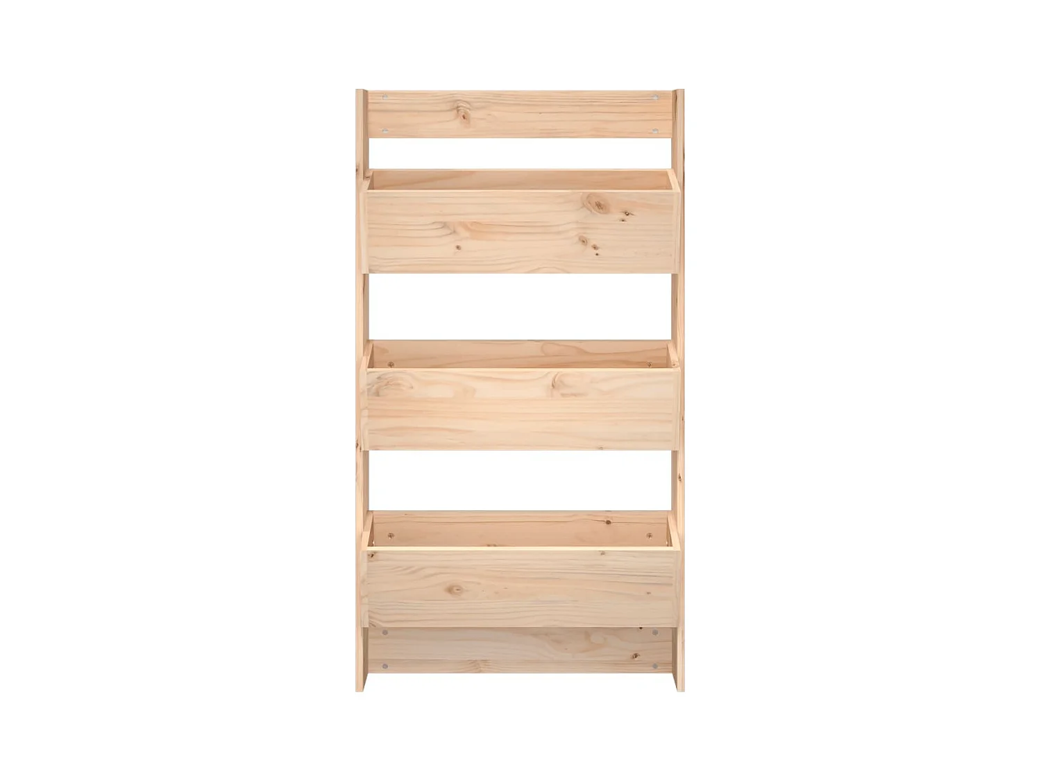 Jardinière murale 3 niveaux 60x18,5x110 cm bois de pin massif