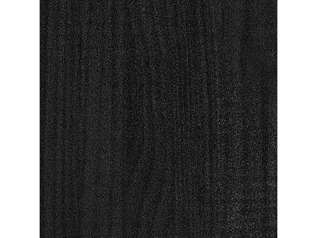 Jardinières 2 pcs Noir 70x70x70 cm Bois de pin massif