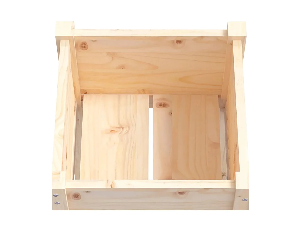 Jardinières d'extérieur 2 pcs 50x50x70 cm bois de pin massif