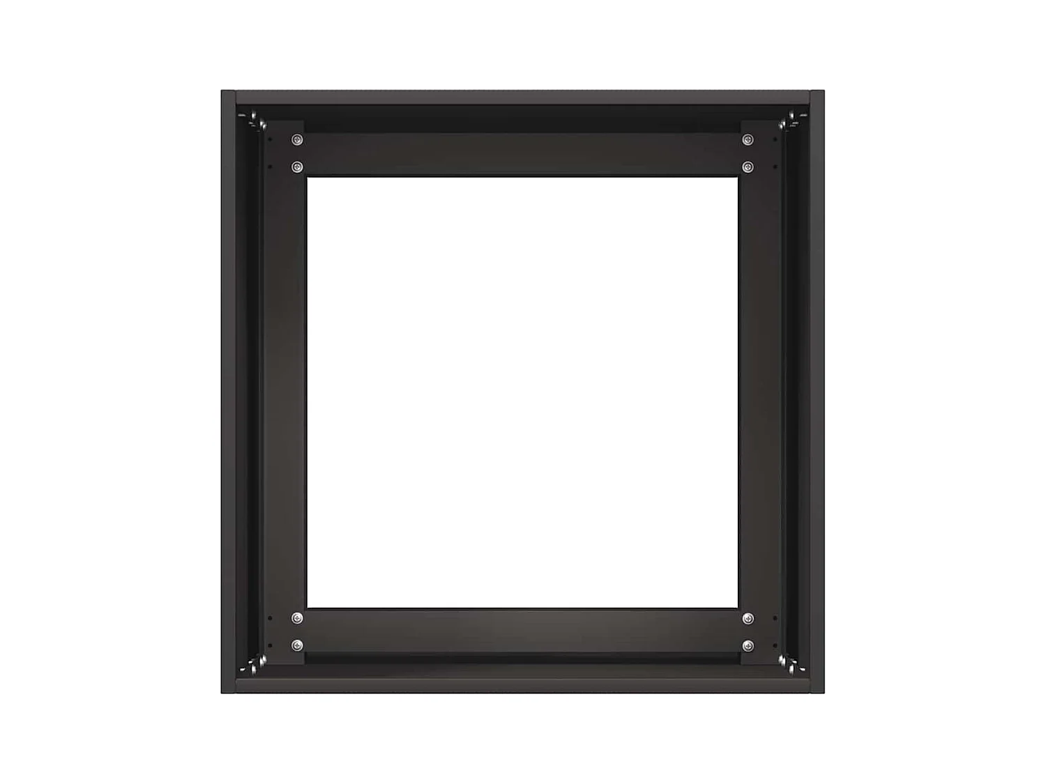 Jardinière noir 40x40x40 cm acier laminé à froid