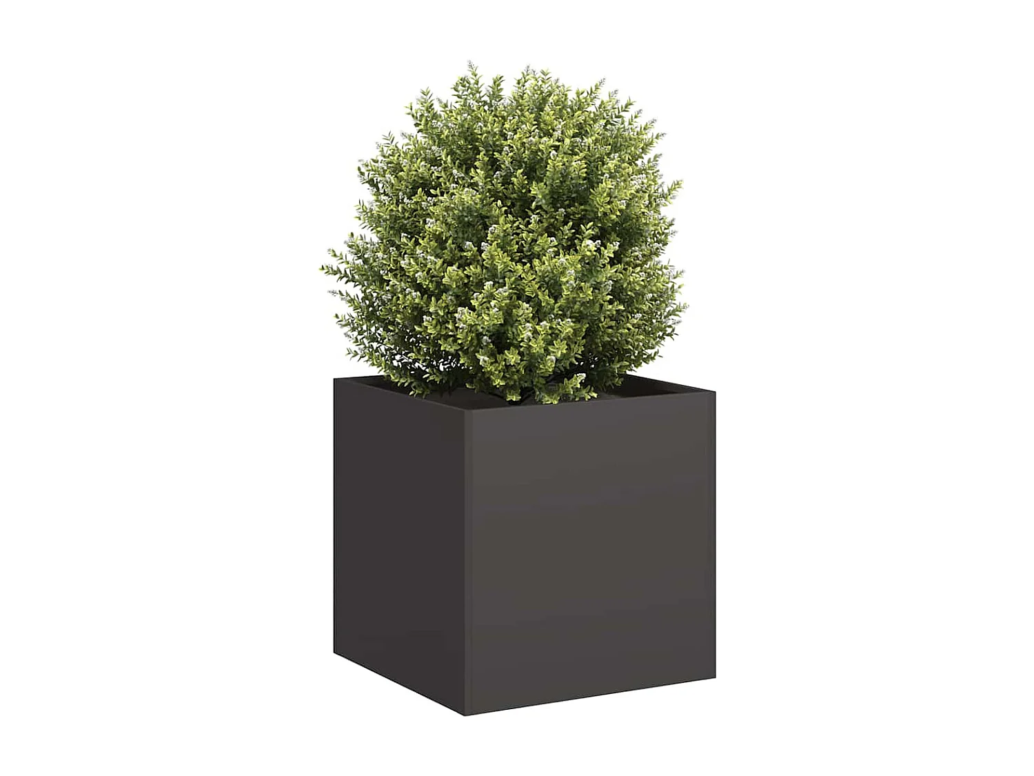 Jardinière noir 40x40x40 cm acier laminé à froid