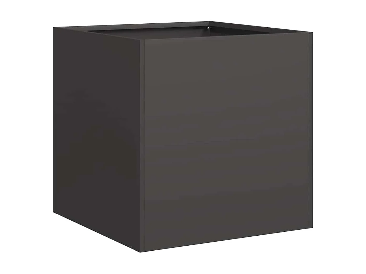 Jardinière noir 40x40x40 cm acier laminé à froid