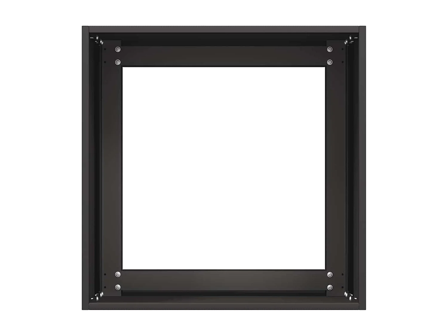 Jardinière noir 40x40x40 cm acier laminé à froid