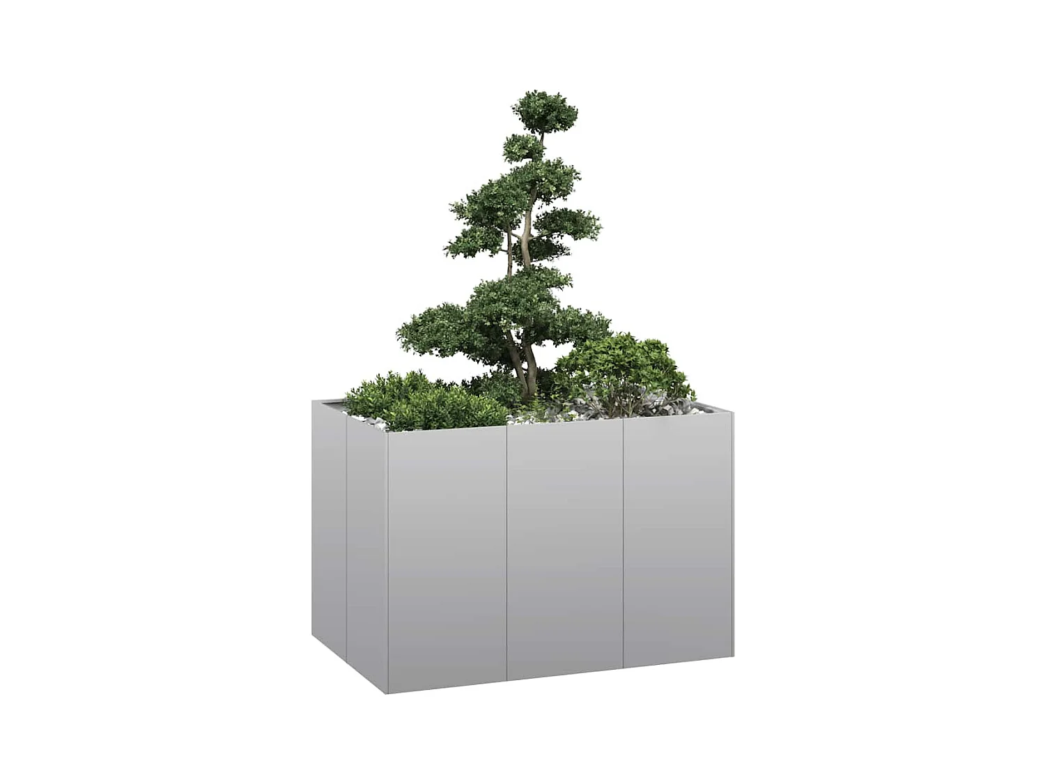 Pflanzkübel 120x80x80 cm verzinkter Stahl