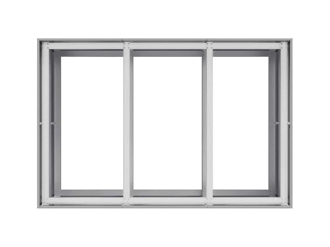 Pflanzkübel 120x80x80 cm verzinkter Stahl