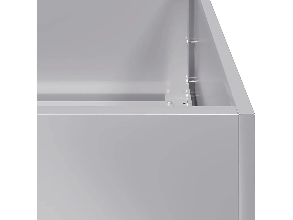 Pflanzkübel 120x80x80 cm verzinkter Stahl