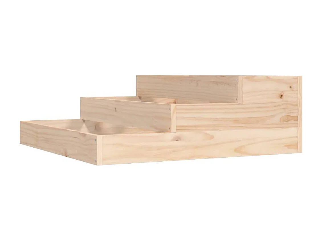 Jardinière 78x78x27 cm Bois massif de pin