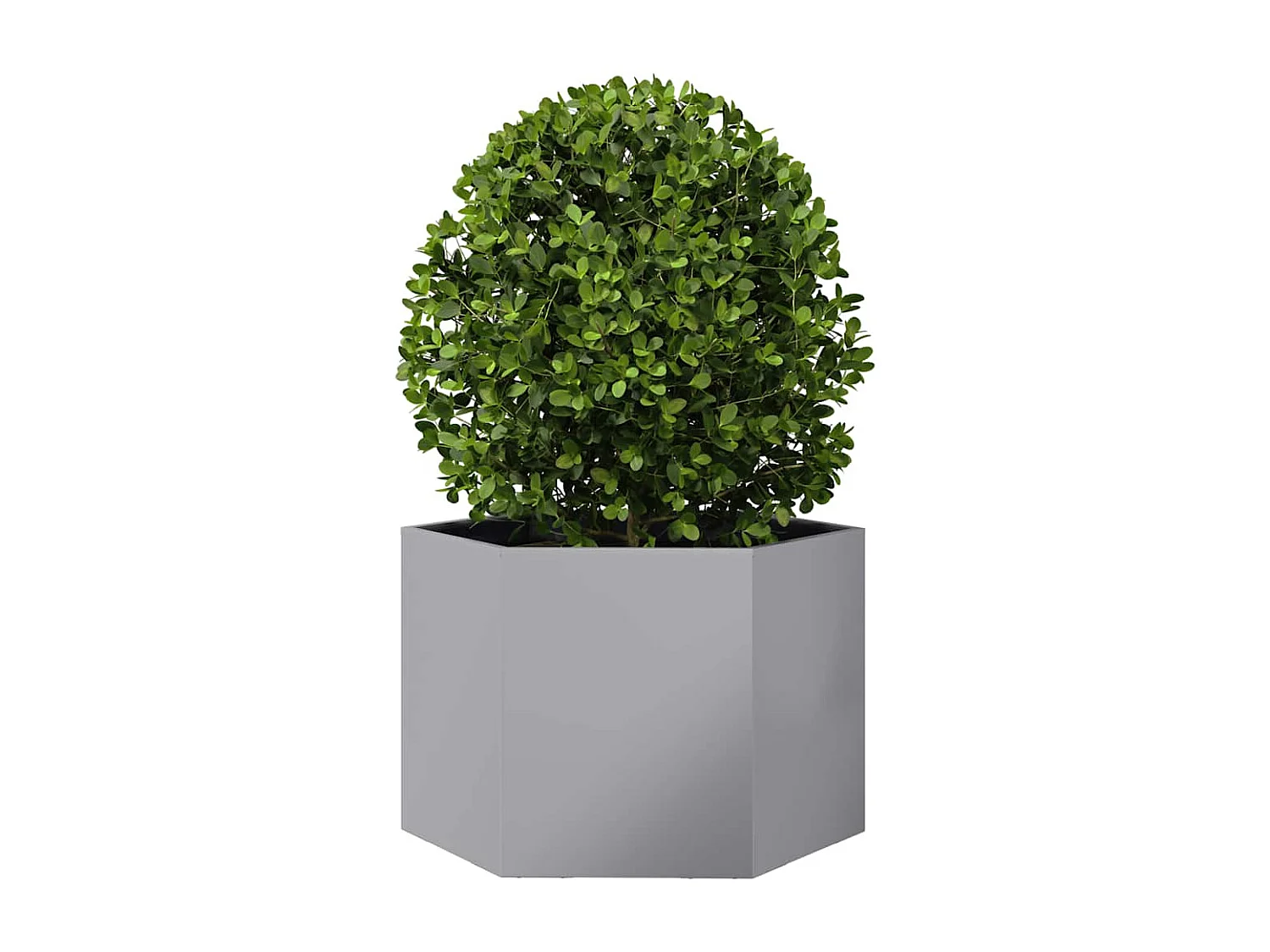 Fioriera esagonale 69x60x45 cm in acciaio zincato