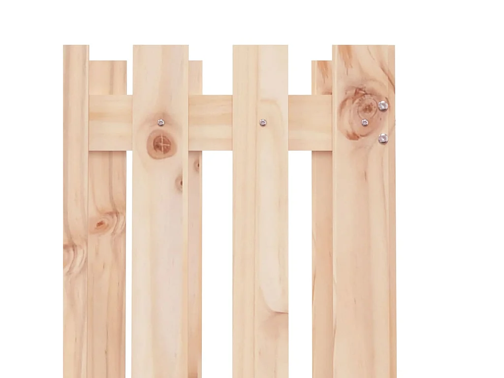 Plantenbak met schuttingmotief 70x70x70 cm massief grenen