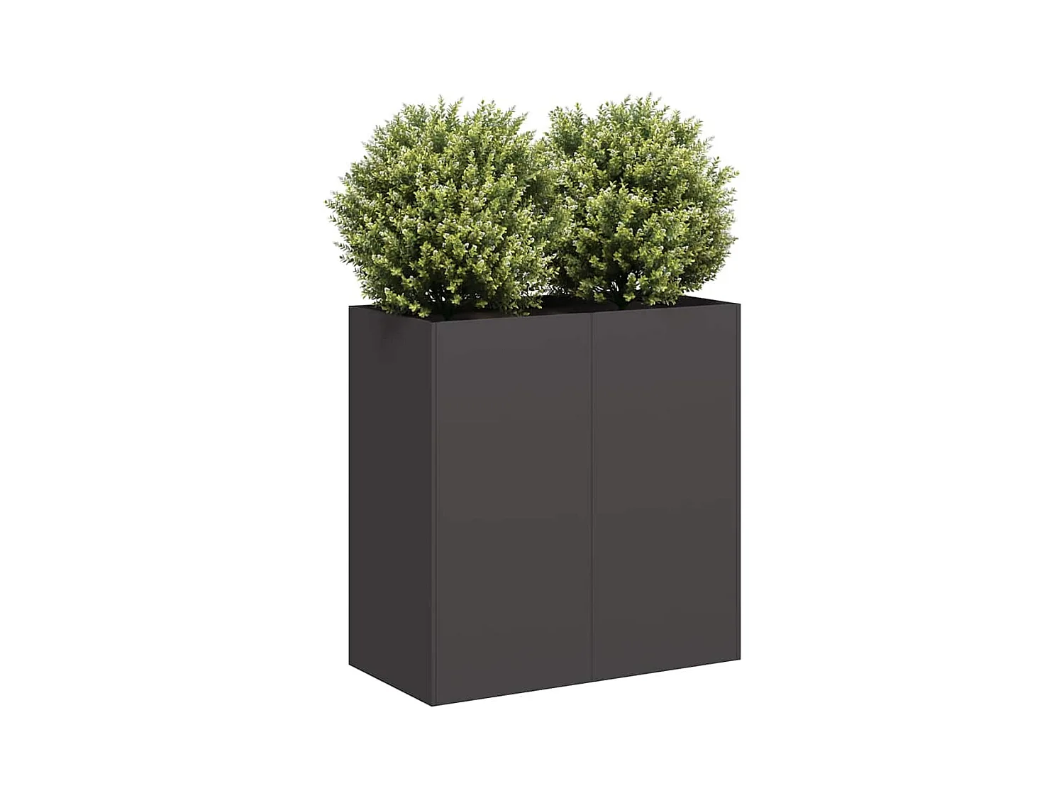 Jardinière noir 80x40x80 cm acier laminé à froid