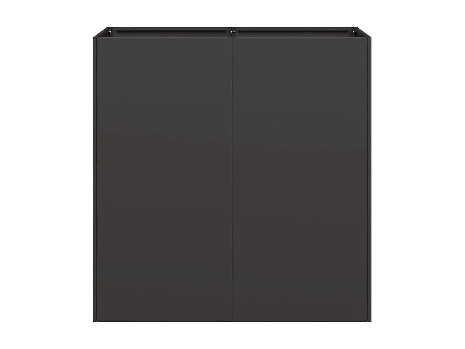 Jardinière noir 80x40x80 cm acier laminé à froid