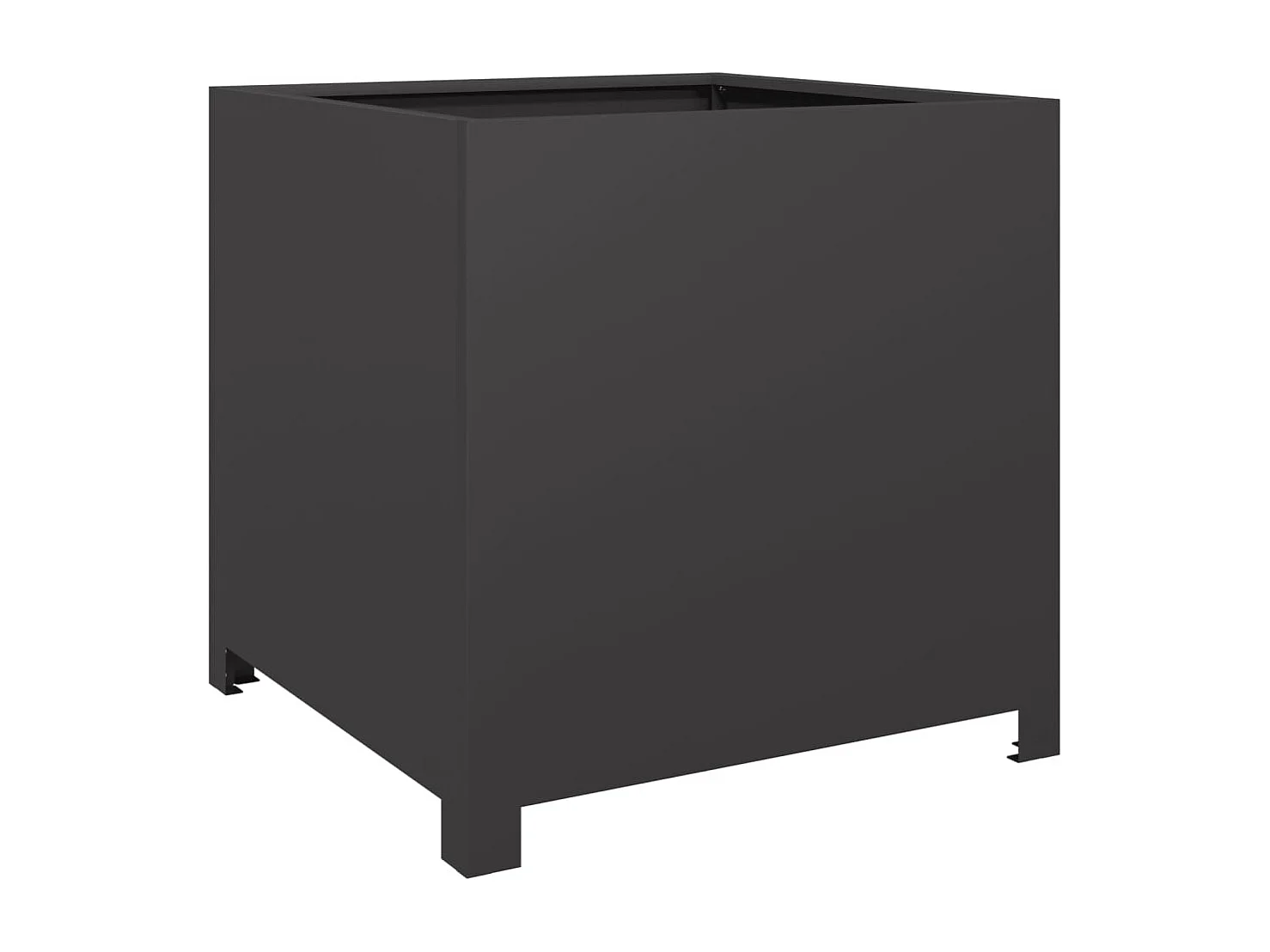 Jardinière noir 50x50x50 cm acier