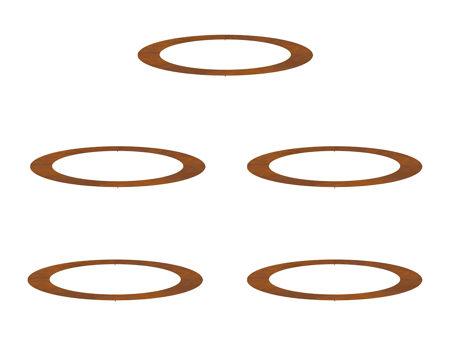 Jardinière en Acier Corten Acier corten Grand Jardinières