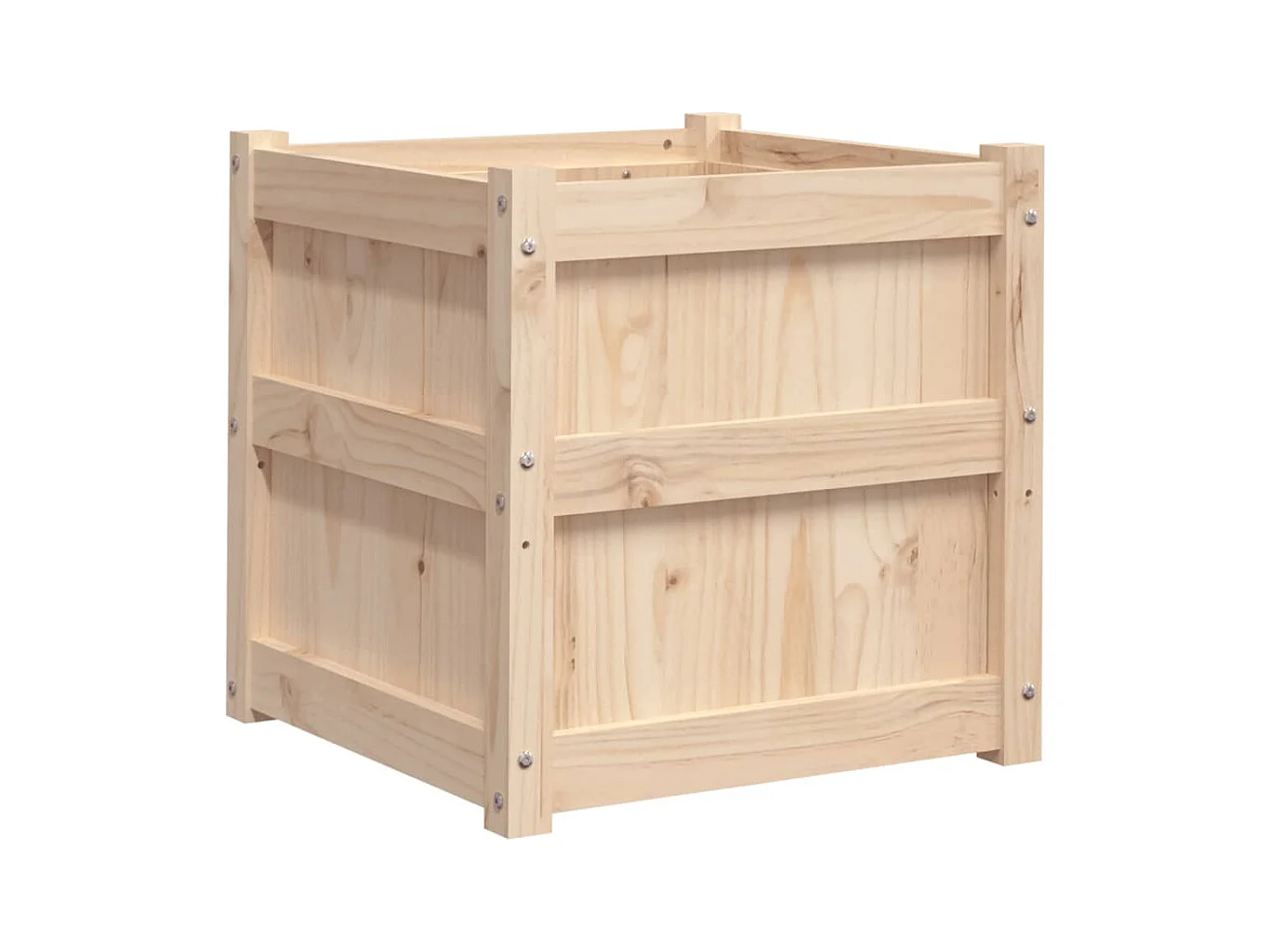 Jardinière 50x50x50 cm bois de pin massif