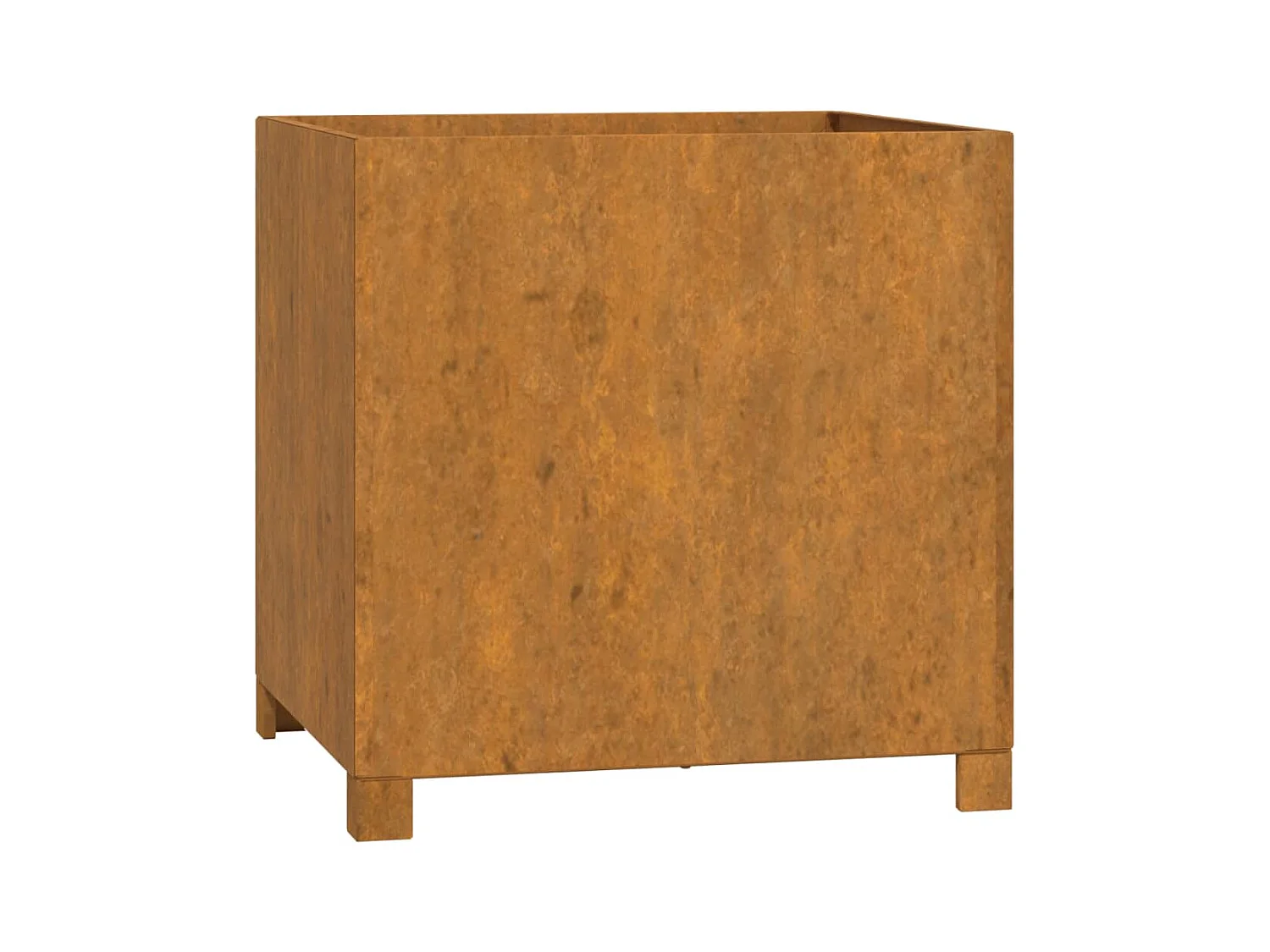 Jardinières avec pieds 2 pcs Rouillé 49x47x50 cm Acier corten