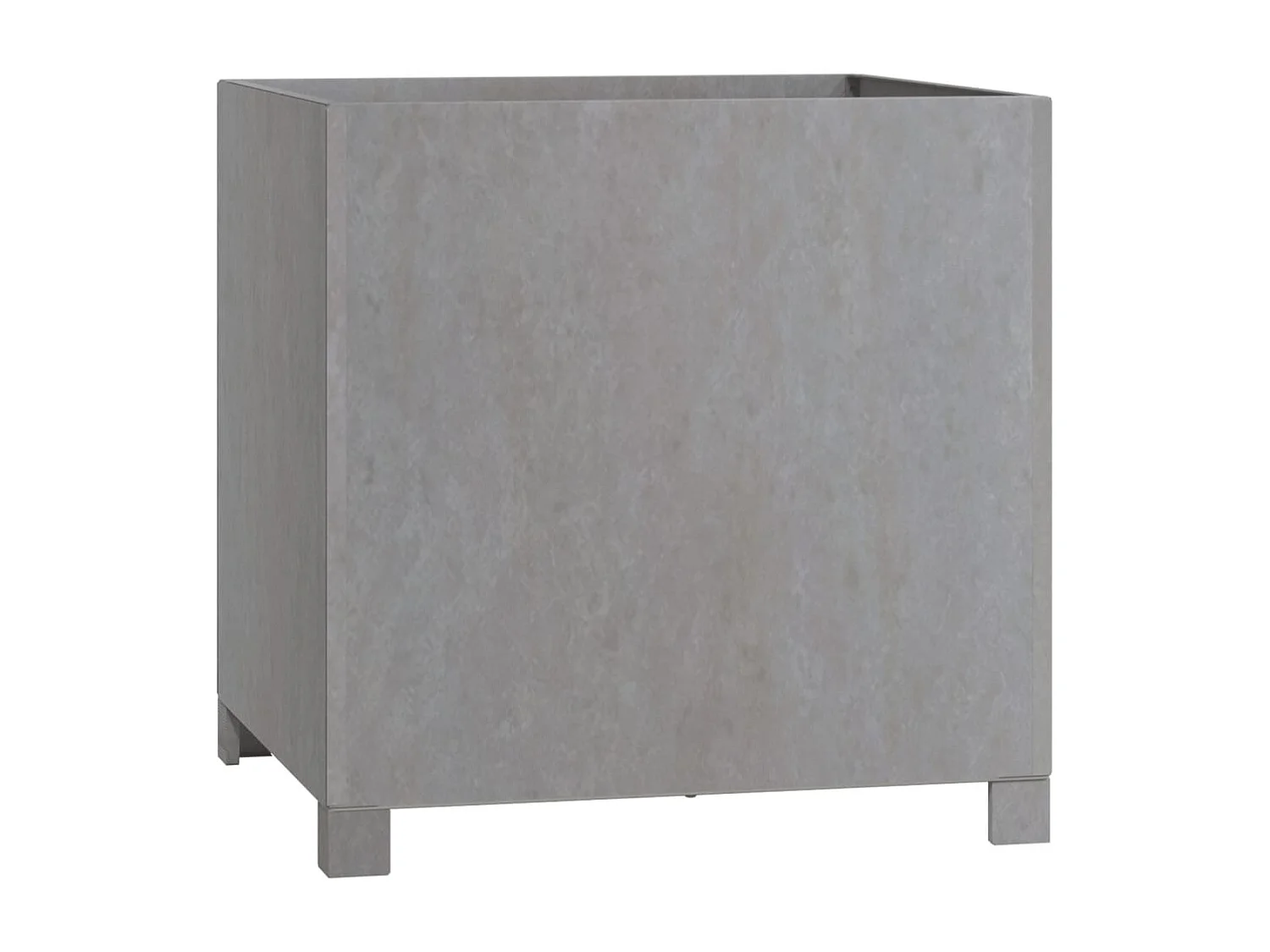 Jardinières avec pieds 2 pcs Rouillé 49x47x50 cm Acier corten