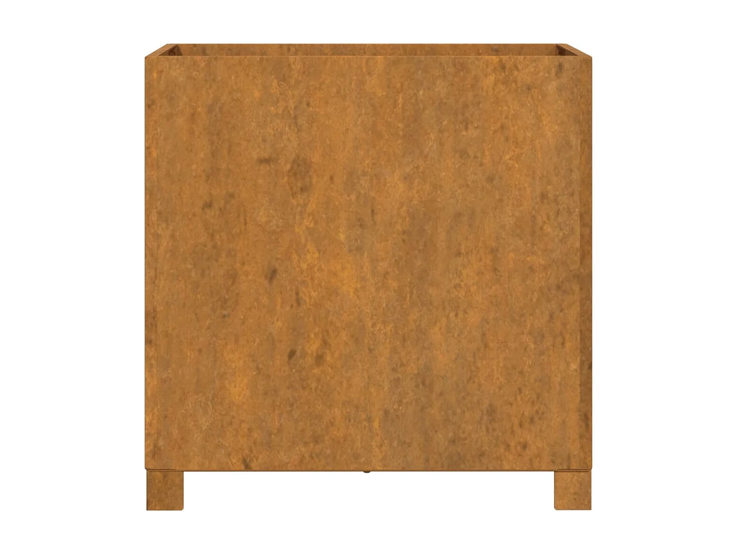 Jardinières avec pieds 2 pcs Rouillé 49x47x50 cm Acier corten