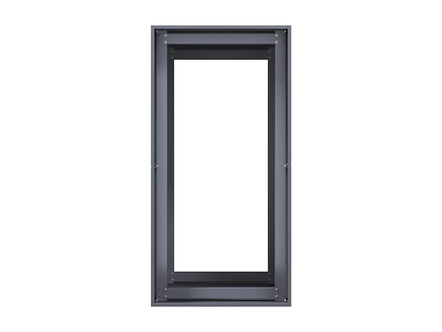 Fioriera antracite 40x80x80 cm in acciaio