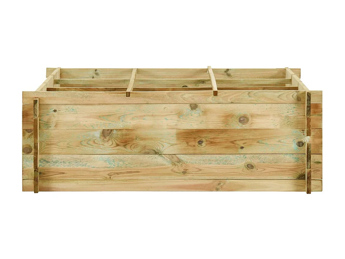 Jardinière pour légumes Bois de pin imprégné 120x120x40 cm