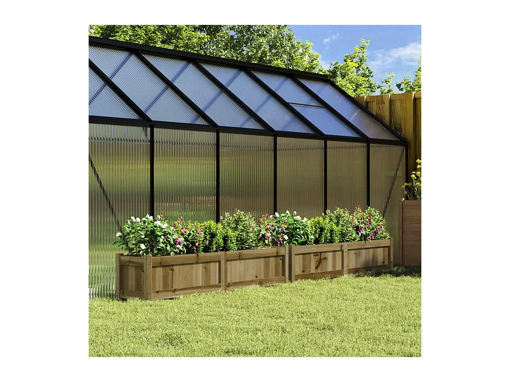 Jardinières 2 pcs bois de pin imprégné