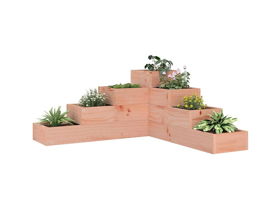 Jardinière 4 niveaux 80,5x79x36 cm bois de douglas massif