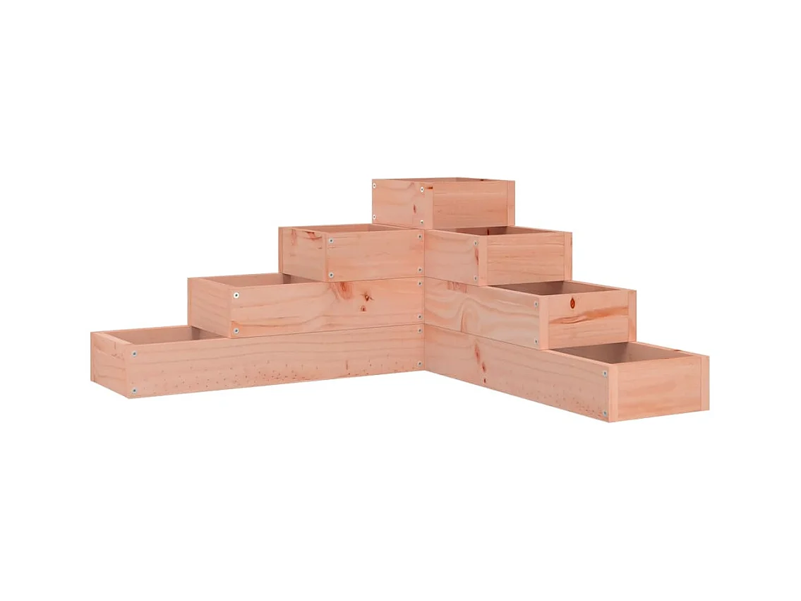 Jardinière 4 niveaux 80,5x79x36 cm bois de douglas massif