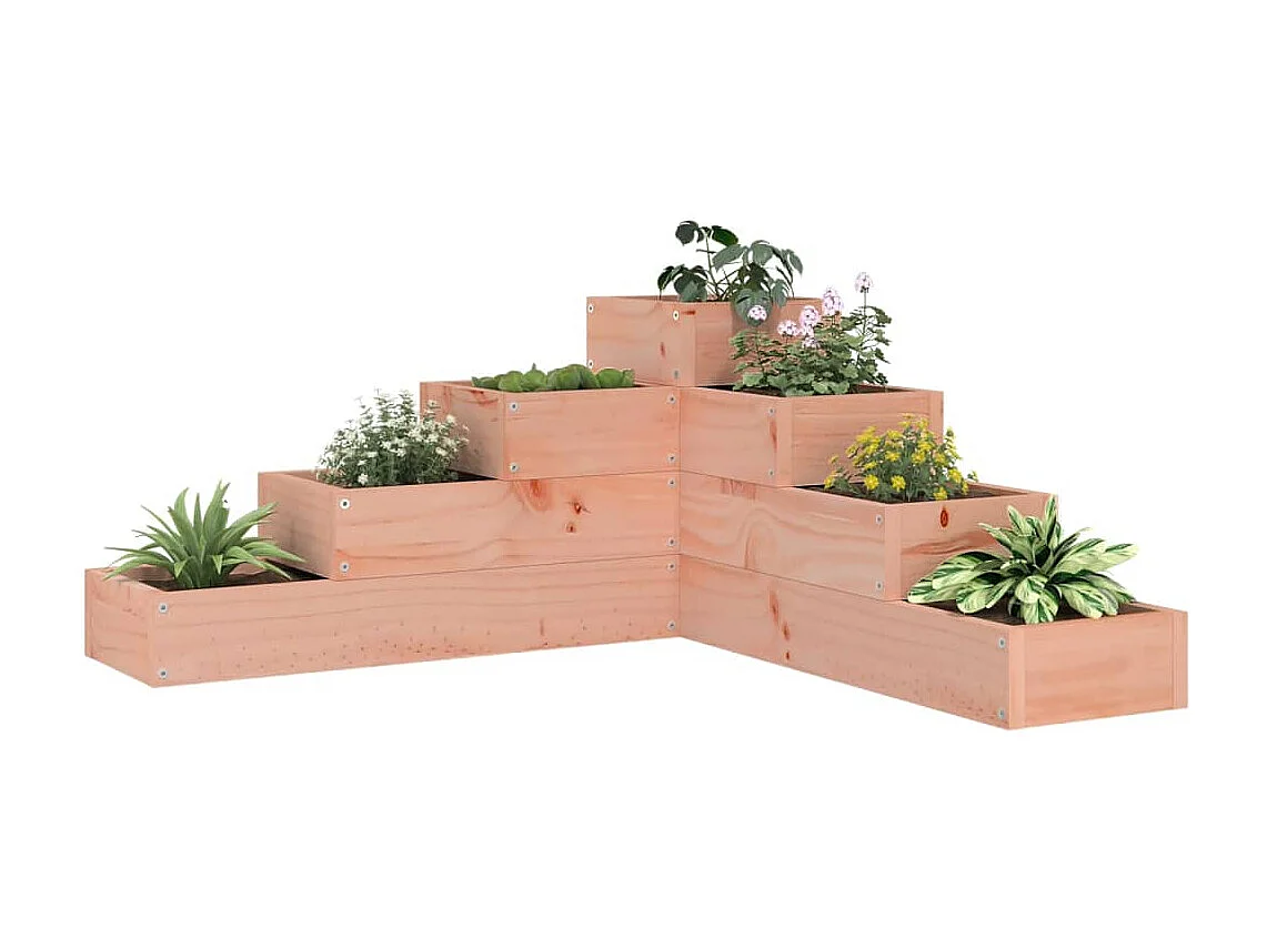 Jardinière 4 niveaux 80,5x79x36 cm bois de douglas massif