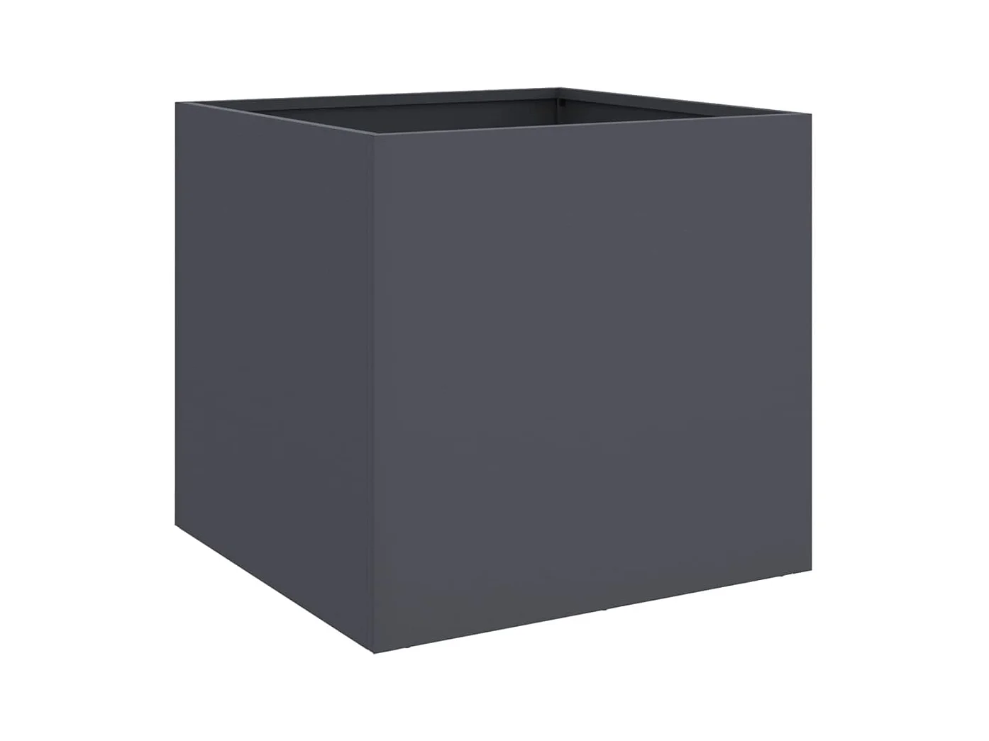 Jardinera antracita 49x47x46 cm acero