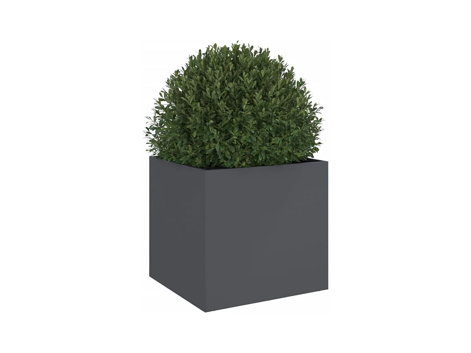 Jardinera antracita 49x47x46 cm acero