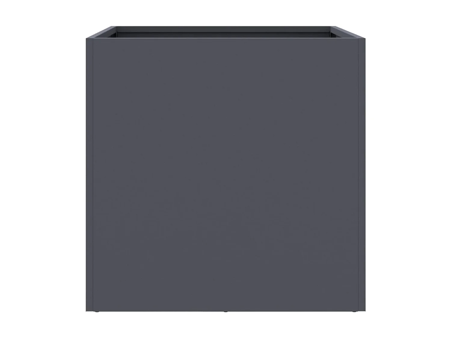 Jardinière anthracite 49x47x46 cm acier