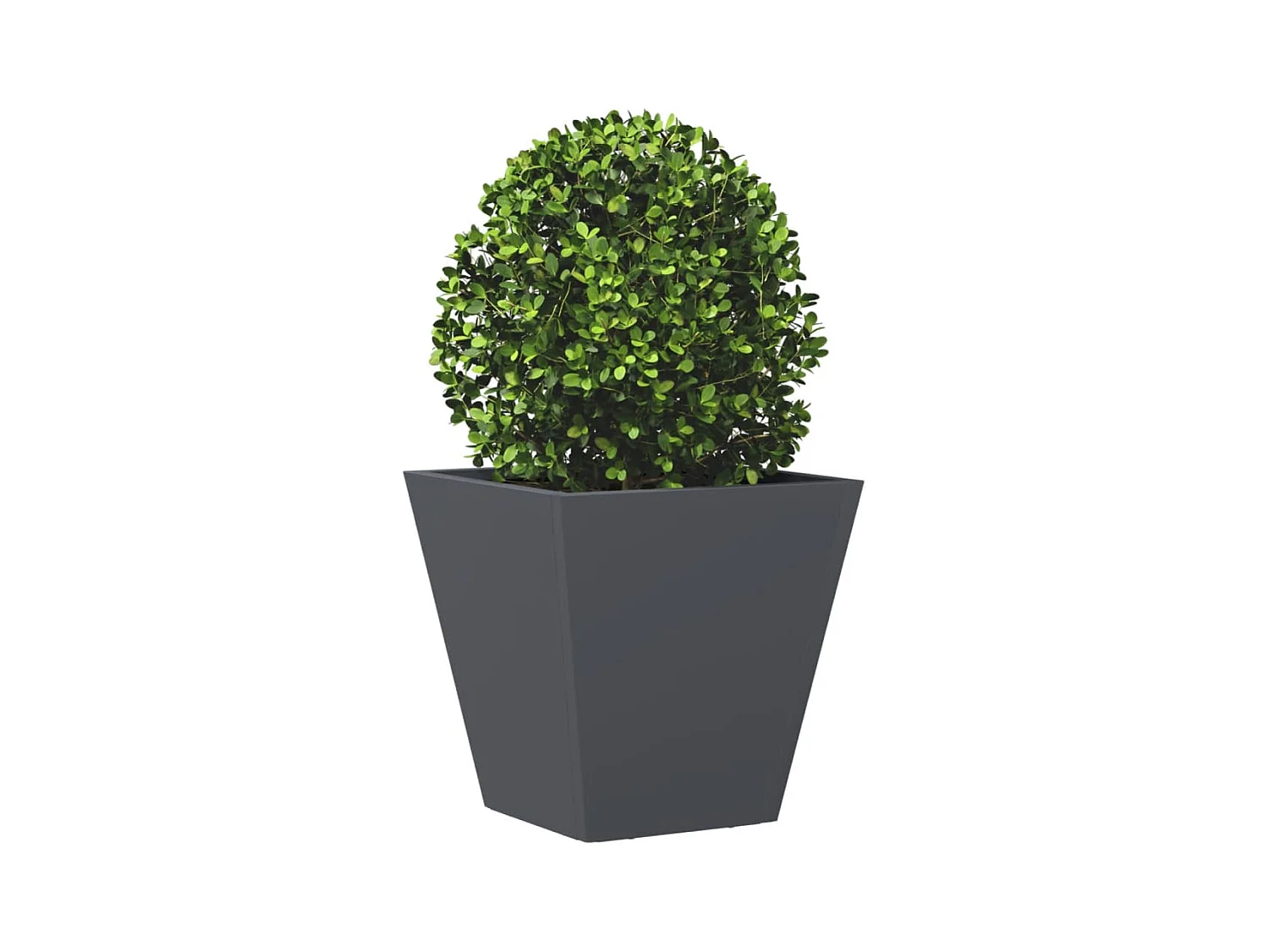 Jardinière anthracite 30x30x30 cm acier