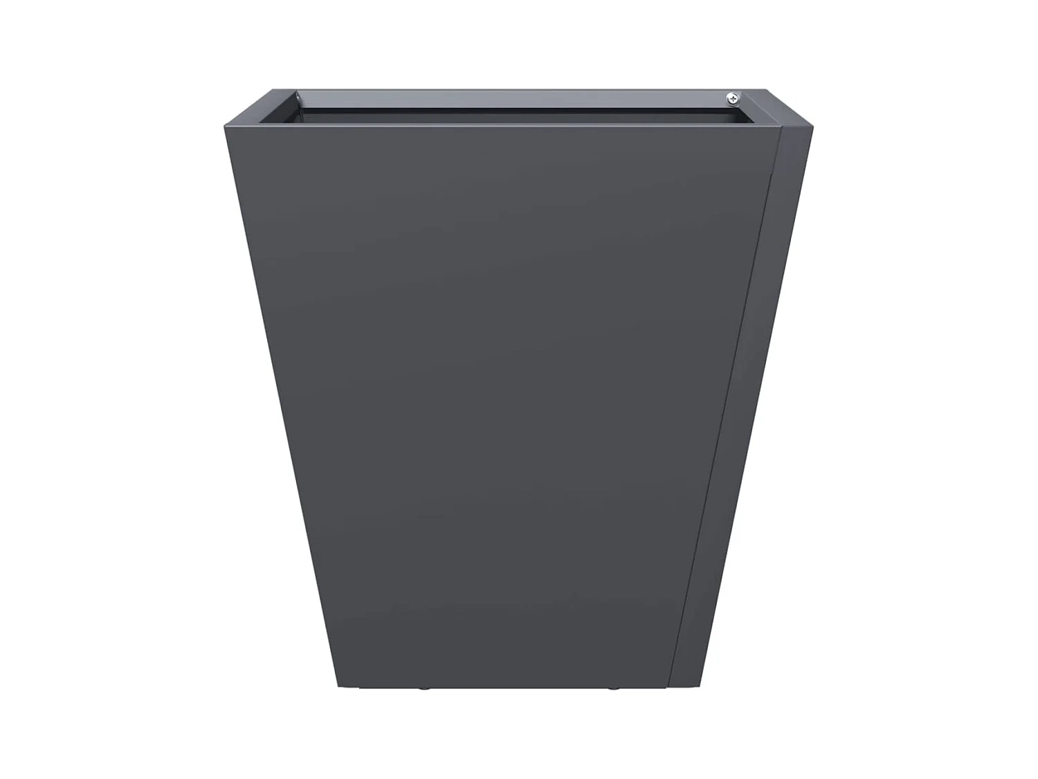 Jardinière anthracite 30x30x30 cm acier