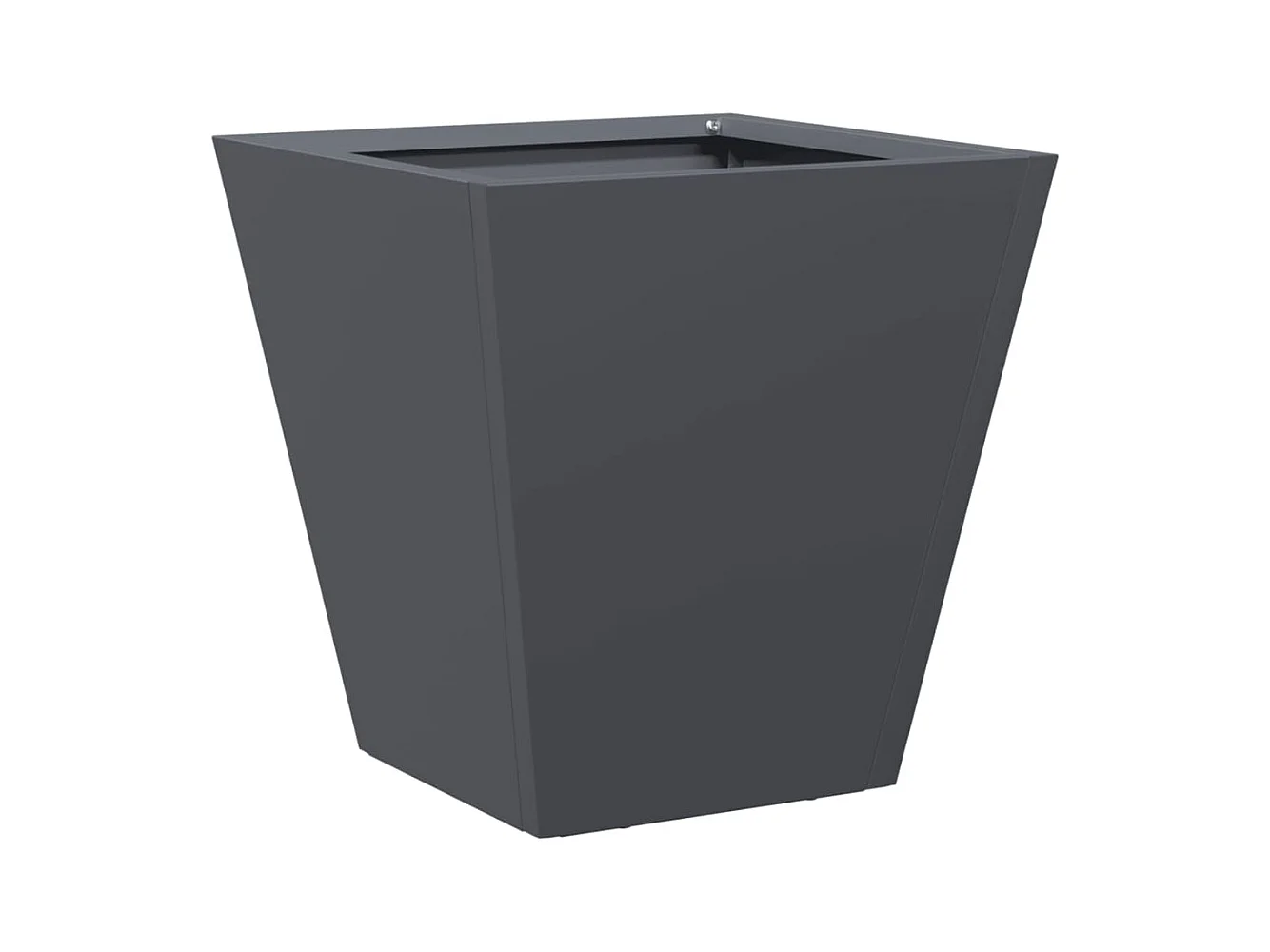 Jardinière anthracite 30x30x30 cm acier