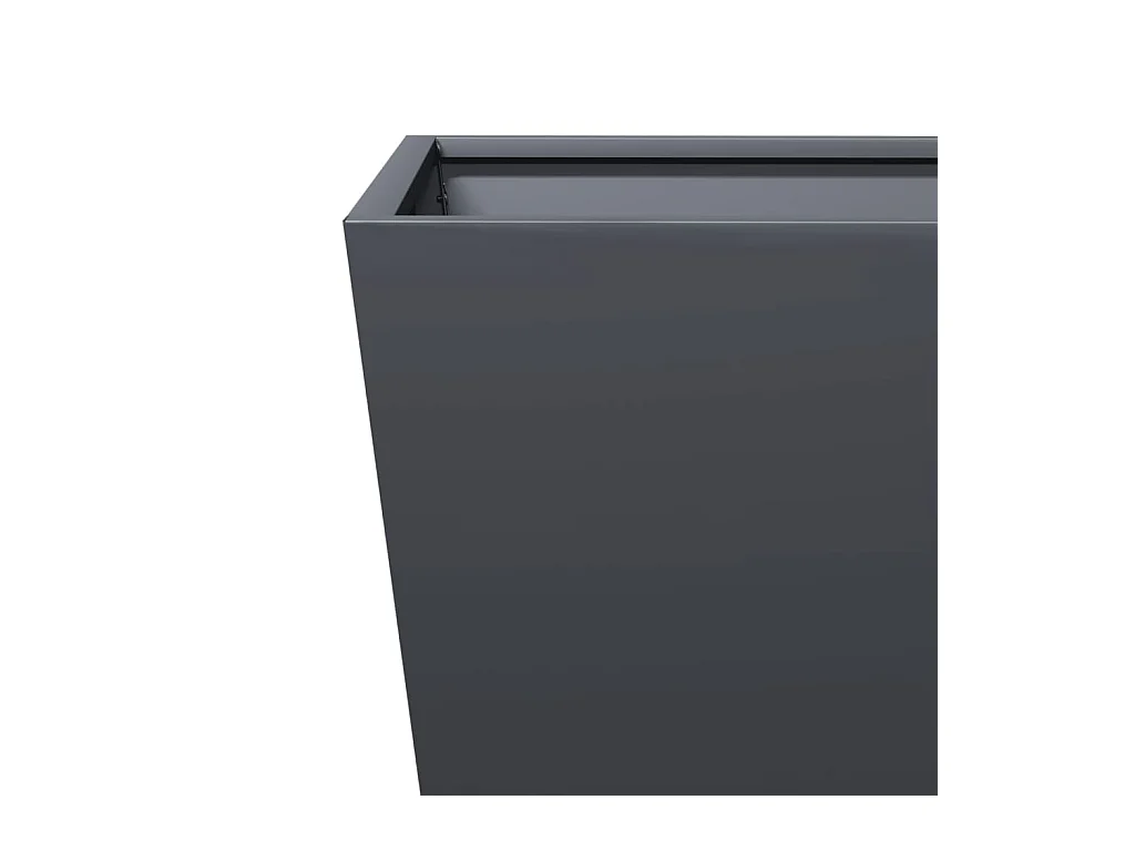 Jardinière anthracite 30x30x30 cm acier