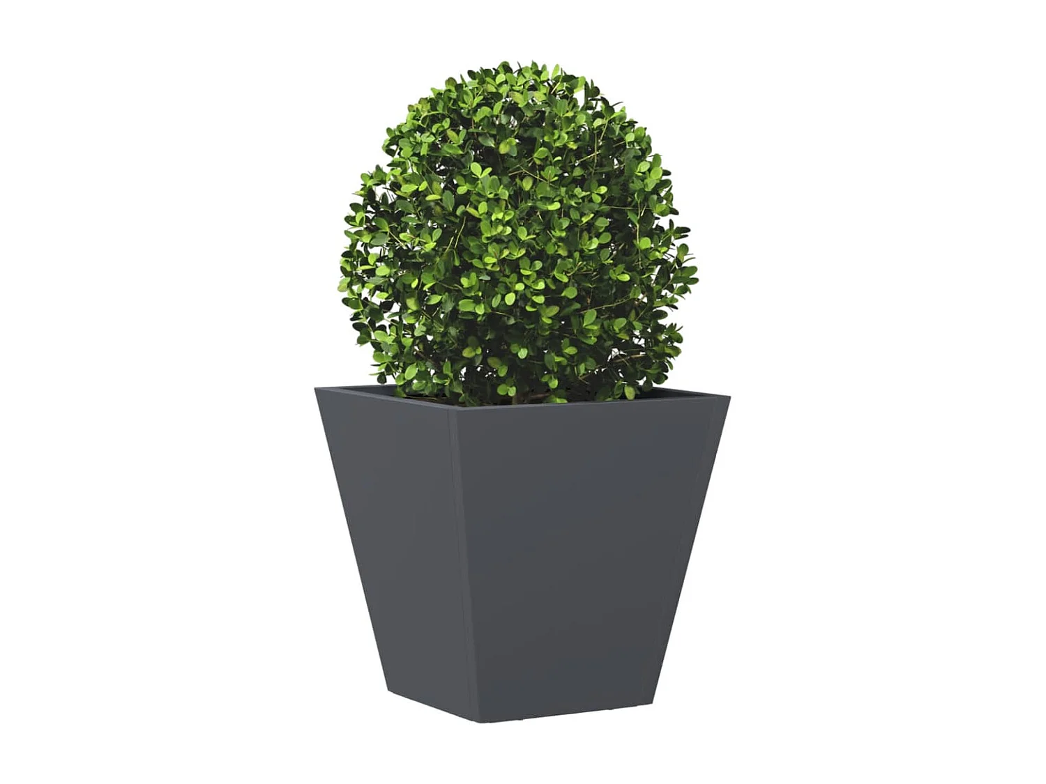 Jardinera antracita 30x30x30 cm acero