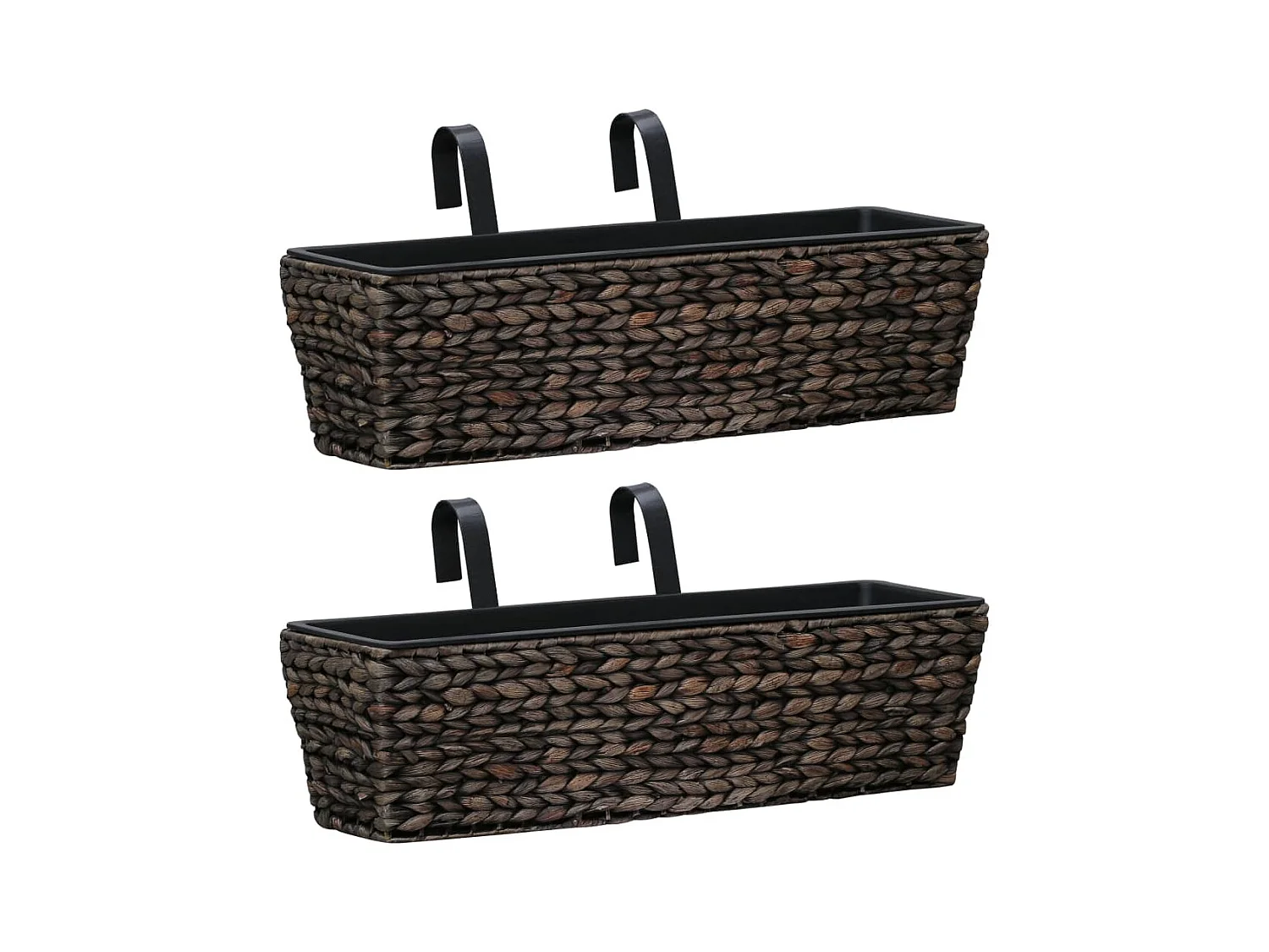 Jardinières 2 pcs Jacinthe d'eau Marron