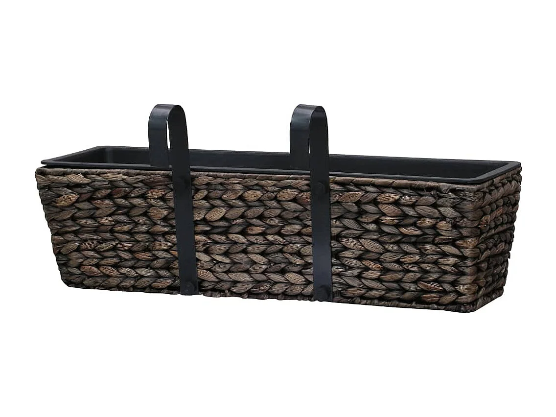 Jardinières 2 pcs Jacinthe d'eau Marron