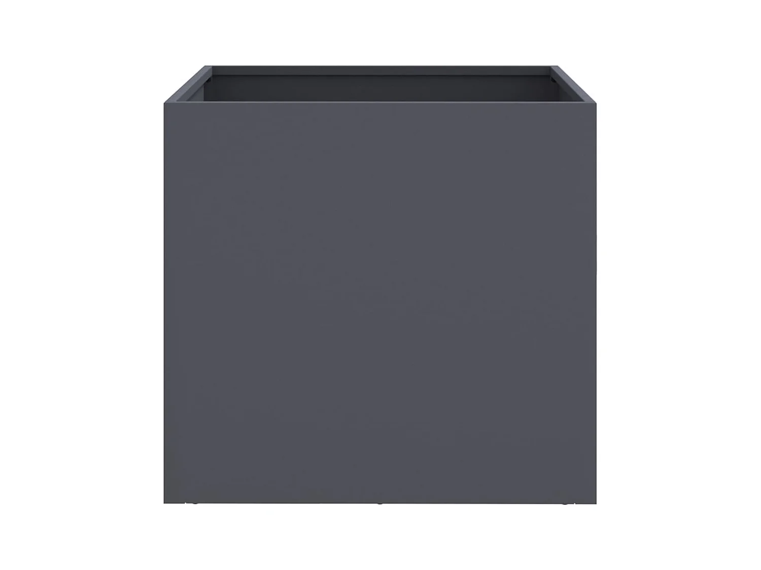 Jardinières 2 pcs anthracite 42x40x39 cm acier