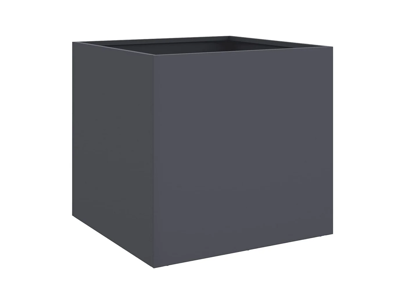 Jardinières 2 pcs anthracite 42x40x39 cm acier