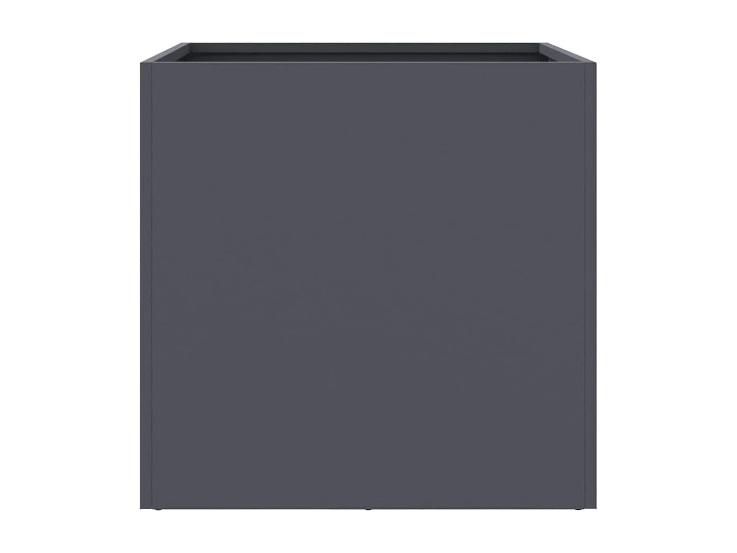 Jardinières 2 pcs anthracite 42x40x39 cm acier