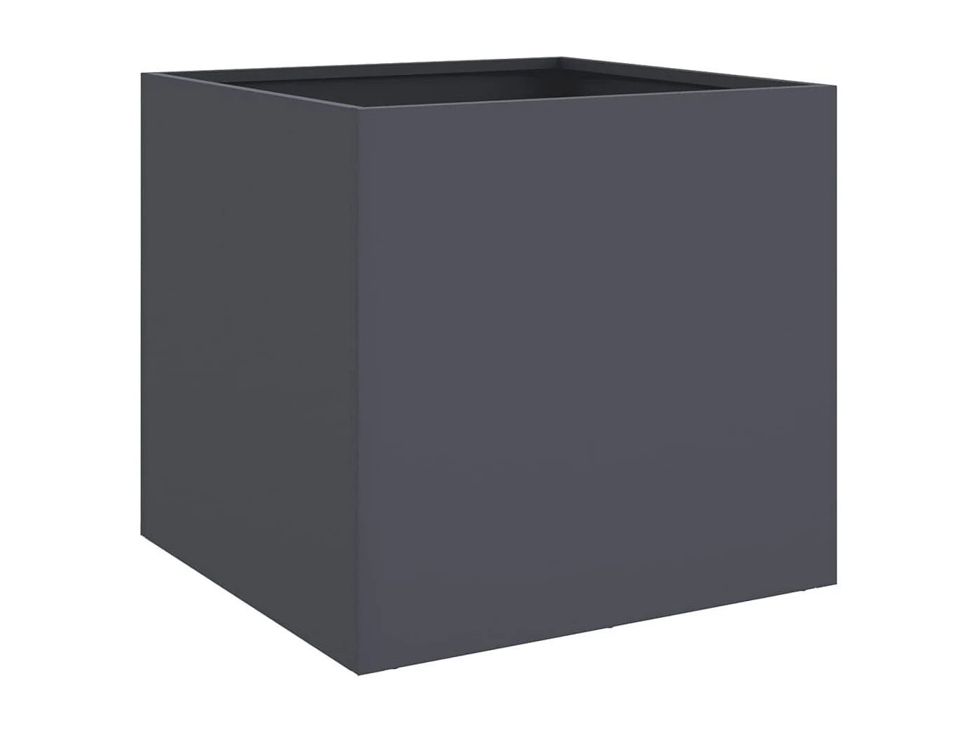 Jardinières 2 pcs anthracite 42x40x39 cm acier